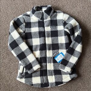 Columbia Black & White Sherpa Fleece Jacket